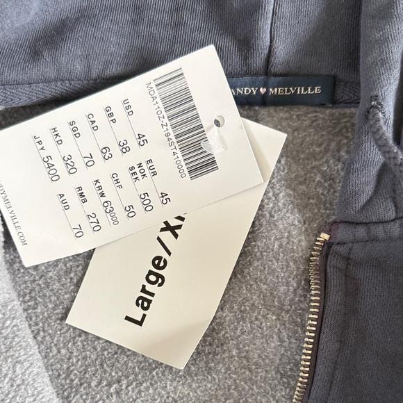 Brandy Melville Navy Blue Hoodie - Picture 2 of 2